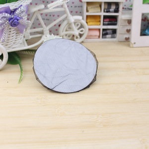 Voilette noire en maille fine avec bordure en dentelle, petite coiffe unie en tissu pour costume ancien, accessoires élastiques pour chignon - Product Image 3