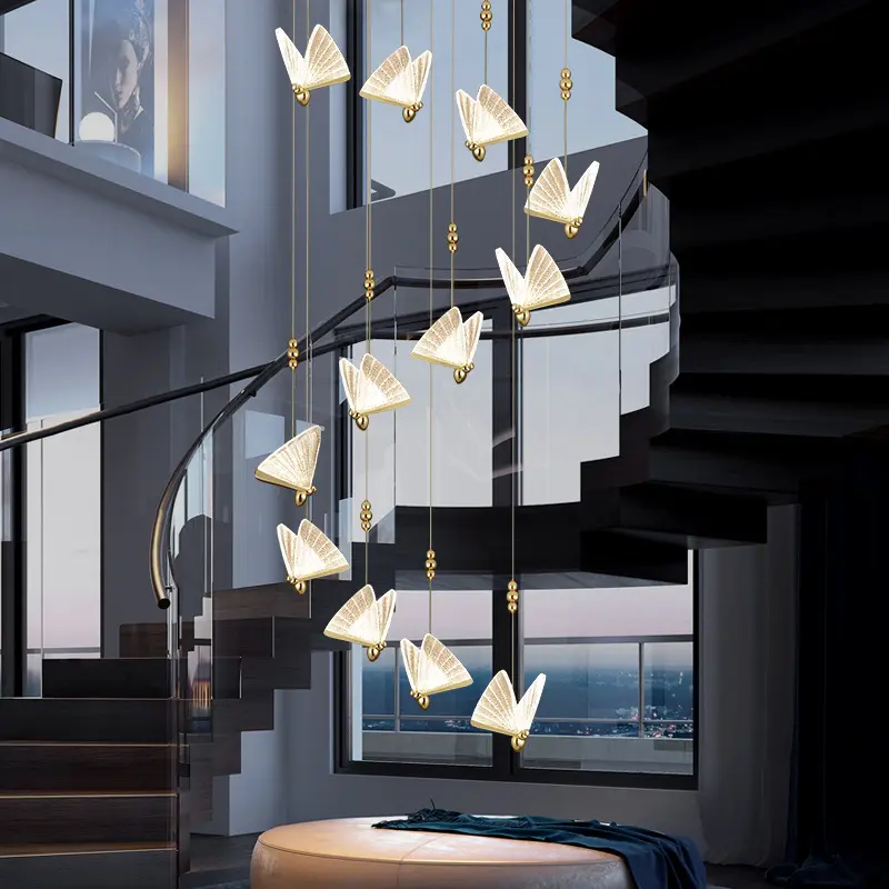 Designer lampada da interno moderna lampada a sospensione a led illuminazione decorativa fancy butterfly lampadari a sospensione per la casa
