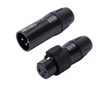 Connecteur XLR 3 broches pour amplificateurs de mixage audio pour microphone Adaptateur de câble d'équilibre XLR Fiches mâles femelles étanches