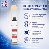 Modul Transceiver Optik 200G-2SR4 Kompatibel 200GBASE QSFP-DD 850nm 100m DOM MPO-24/UPC MMF