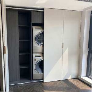 Armoire de rangement en bois pour balcon, armoires de salon modernes - Product Image 4