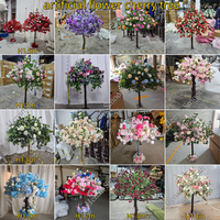 Nouvelles Décorations Florales pour Table - Centres de Table Roses Artificielles en Soie - Arbres de Roses Artificielles
