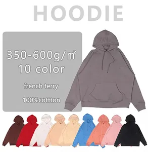 Hersteller Hochwertige schwere Herren dicke Hoodies Benutzer definiertes Logo Geprägte übergroße Hoodies für Männer Stilvoll