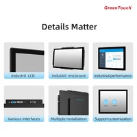 Monitor LCD Industrial de 19 Pulgadas con Montaje Empotrado, IP65 Impermeable, Pantalla Táctil Capacitiva PCAP VGA, Montaje VESA
