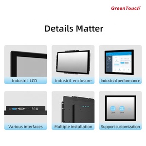 19-Inch Zero Frame IPS Capacitive <strong>LCD</strong> Backlit Multi-<strong>Touch</strong> <strong>Monitor</strong> <strong>with</strong> <strong>VGA</strong> HD-MI USB-High Tech Touchscreen <strong>Monitor</strong> - Product Image 2