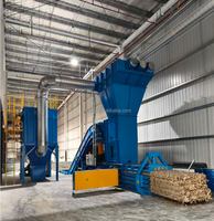 Compacteur-presseur hydraulique entièrement automatique pour la gestion des déchets, destiné à la compression du carton usagé/boîtes en carton ondulé et des films, piloté par PLC