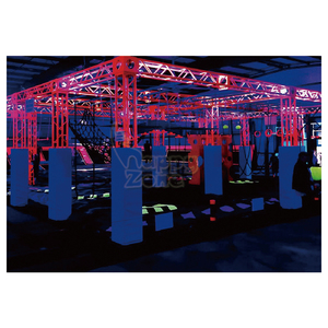 Parc de trampoline intérieur de style néon fluorescent populaire personnalisé en vente Ninja Warrior Course Amusement - Product Image 3