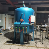 Pot de sablage haute pression Jichuan 300L, tailles personnalisées, avec construction en métal/rouleau et PLC de marque réputée