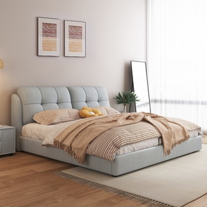 Mobili per Camera da Letto dal Design Italiano Moderno, Letto Economico in Legno di Pino, Materasso Singolo o Matrimoniale, Letto King Size Morbido, Ecologico e Durevole per Bambini - Product Image 1