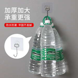 Crochets adhésifs simples en fer, capacité de charge 1-3 kg, pour cuisine, fixation murale sans perçage, sans trace, robuste - Product Image 5
