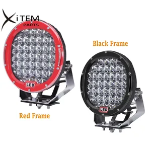 Lampu Sorot LED 185W untuk Mobil Truk Suv Offroad Lampu LED Spot Light 9 Inci Lampu Kerja LED Bulat