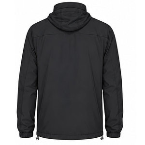 Ventes chaudes : Veste matelassée en toile à capuche pour homme, couleur unie, coupe-vent, fermeture éclair, décontractée, pour l'extérieur, hiver, coupe régulière, polyester, devant zippé - Product Image 4