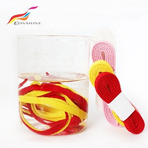Màu Sắc Tươi Sáng Thân Thiện Với Môi Giá Rẻ Polyester Dây Giày Dây Giày Phẳng Với Tùy Chỉnh Nhựa Mẹo - Product Image 6