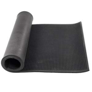Heavy duty <b>rubber</b> <b>mat</b> roll anti slip grid design durable floor <b>mat</b> for industrial commercial gym workshop and <b>outdoor</b> use - Product Image 1