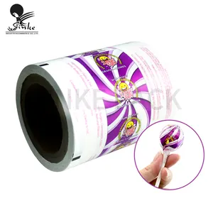 China Factory OEM Lollipop Wrapping Chocolate Lollipops Candy Packaging Nougat Candy Wrapper Film