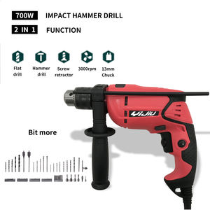 YIJIU高品質電動ハンマーインパクトドリル500W600W、700W13Mmパワーハンマードリル - Product Image 3