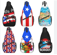 Personnalisé Maroc Drapeau Sac À Bandoulière Sac À Dos Drapeau Voyage Randonnée Daypack Épaule Poitrine Sac Pour Femmes Hommes