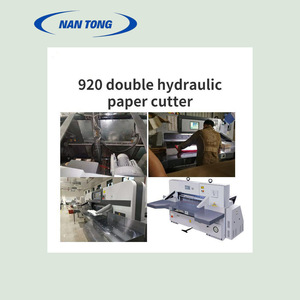 Coupe-papier Nantong 920, semi-automatique, double hydraulique, pour découpe de papier, carton et boîtes. - Product Image 4
