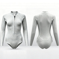 Combinaison de plongée thermique en néoprène CR 2 mm pour femmes, une pièce, pour la plongée en apnée, la plongée sous-marine, le surf et le snorkeling