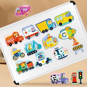 Juguete Educativo de Cartón, Refrigerador Magnético Irregular, Juego de 30 Piezas, Rompecabezas de Tráfico, Imanes para Refrigerador para Niños Pequeños - Product Image 4