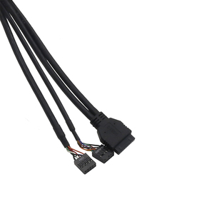 PC trường hợp USB bảng điều khiển phía trước gắn cáp kép USB 3.0 chuyển đổi quyền lực LED PCB bảng mạch Bo mạch chủ kết nối dây cho máy tính - Product Image 3