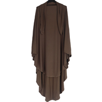 Nouveau Style 2024 Hijab en Jersey de Bambou Modal Foulards Ethniques Châles pour Femmes Long Khimar Musulman avec Liens et Voiles