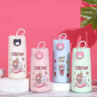 Bouteille d'eau en verre incassable de 320 ml avec poignée, personnalisable avec logo, mignonne et durable, idéale pour les enfants, cadeau de Noël, best-seller 2025