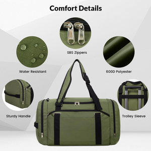 45L Large Capacity Travel Duffle <b>Bag</b> Multi Compartment Weekend <b>Overnight</b> <b>Bag</b> Convertible Backpack Handbag - Product Image 4
