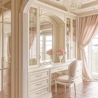 Dressing moderne de style ouvert, dressing walk-in, armoire en acier avec portes en MDF, assemblé, personnalisable, largeur 1,2 m