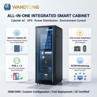 19 inch 42U computerkamer slimme netwerk kast all-in-one server rack waterkoeling voor geïntegreerde modulaire datacenter