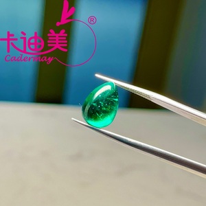 Piedra preciosa para cultivo en laboratorio, de Color verde <span class=keywords><strong>Muzo</strong></span> hidrotérmico, incrustaciones de grietas leves, <span class=keywords><strong>Esmeralda</strong></span>, precio de <span class=keywords><strong>Esmeralda</strong></span> por quilate - Product Image 2