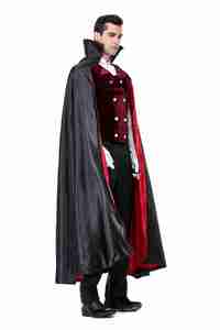 Robe fantaisie de fête d'<span class=keywords><strong>halloween</strong></span> pour homme adulte, costume de <span class=keywords><strong>vampire</strong></span> <span class=keywords><strong>sexy</strong></span> pour homme, cosplay, livraison directe - Product Image 6