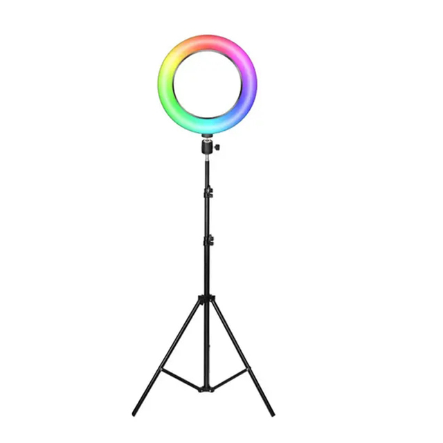 10inch 26cm Flash Rgb Led Ring Light Photographic Lighting 3200-5800k Ring Lamp Tripod for I Phone Camera Video