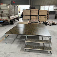 Plateforme de Scène Modulaire Élégante et Durable en Acier, Vente Directe Usine, Idéale pour Événements Extérieurs, Concerts, Location, Mariages et Banquets