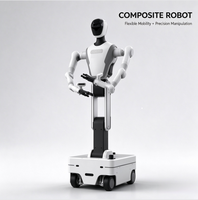 Robot composite à double bras Y1, 22 degrés de liberté, manipulateur mobile de téléopération VR, charge utile de 5 kg, répétabilité de ±0,03 mm, prise en charge ROS2