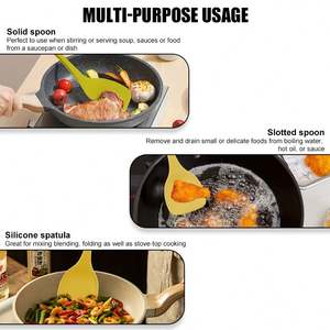 Utensilios de Cocina de Diseño Nórdico, Herramientas para Hornear, Utensilios de Cocina Antiadherentes Resistentes al Calor, Espátula de Silicona para Mantequilla - Product Image 4
