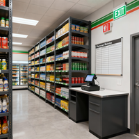 Solutions de conception de magasins de détail modernes de petite taille avec rendu 3D et graphisme pour les boutiques de coin et les marchés locaux par Nexus