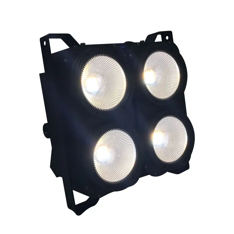 MITUSHOW Bester Preis DMX 4*100w COB Warmweiß 4 Augen LED Audience Blinder Bühnen beleuchtung für DJs