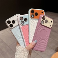 Coque magnétique à fenêtre large et motif ondulé pour iPhone 17 Pro Max, 17 Pro, 17, 18 Pro Max, 18 Pro – Meilleures ventes