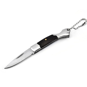 มีดพับวินเทจขนาดเล็ก สแตนเลสสตีล ปรับแต่งได้ตามต้องการ OEM ใบมีดพับอเนกประสงค์ EDC สำหรับกิจกรรมกลางแจ้ง เอาตัวรอด ตั้งแคมป์ DIY คุณภาพสูง - Product Image 1