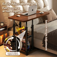 Escritorio Portátil Ajustable en Altura para Cama, Mesa Móvil para Computadora, Escritorio Simple para Estudio en Casa, para Usar en la Cama del Dormitorio