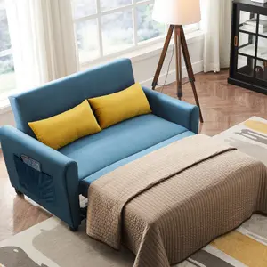 Spedizione gratuita divano moderno in velluto con letto estraibile schienale regolabile per divano letto pieghevole per piccoli spazi