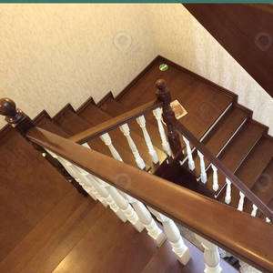 Prima <span class=keywords><strong>Merbau</strong></span> battistrada impermeabile in legno duro e montante per scale in stile tradizionale con pavimento a scala piena e di alta qualità - Product Image 3