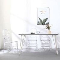 Chaise en acrylique transparente personnalisable en couleur, empilable, pour mariage, banquet, hôtel, événement, mobilier