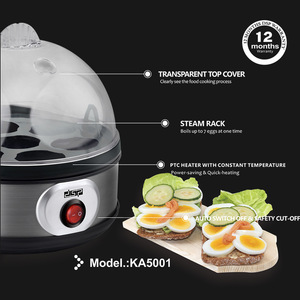 Cuiseur à œufs automatique Dsp Ka5001 en acier inoxydable, monocouche, arrêt automatique, usage domestique - Product Image 2