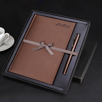 Planificateur de cahier de cahier personnalisé d'affaires de Style classique boîte-cadeau exquise décorée