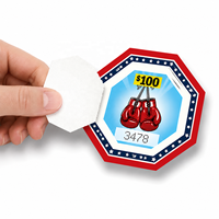 Tarjetas de Lotería Personalizadas de Fábrica con Temática de Boxeo, Troqueladas, con Ventana de Seguridad, Impresión de Seguridad, Premio Instantáneo, Tipo Rasca y Gana