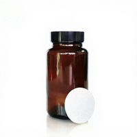 Bocaux en verre brun à large ouverture avec bouchons en plastique noir et or, 60250 ml, pour usage cosmétique, Posee Beauty EO-S69, vente en gros