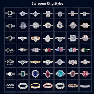 Starsgem Bague en or 10 carats avec diamant de laboratoire taille poire 1 carat HPHT CVD, certifiée IGI, or blanc ou jaune, unisexe - Product Image 4