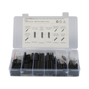 IQHUI 315Pcs Steel <b>Roll</b> <b>Pin</b> Assortment Set 16 Sizes Slotted Spring <b>Pins</b> For General Use Made In China - Product Image 5